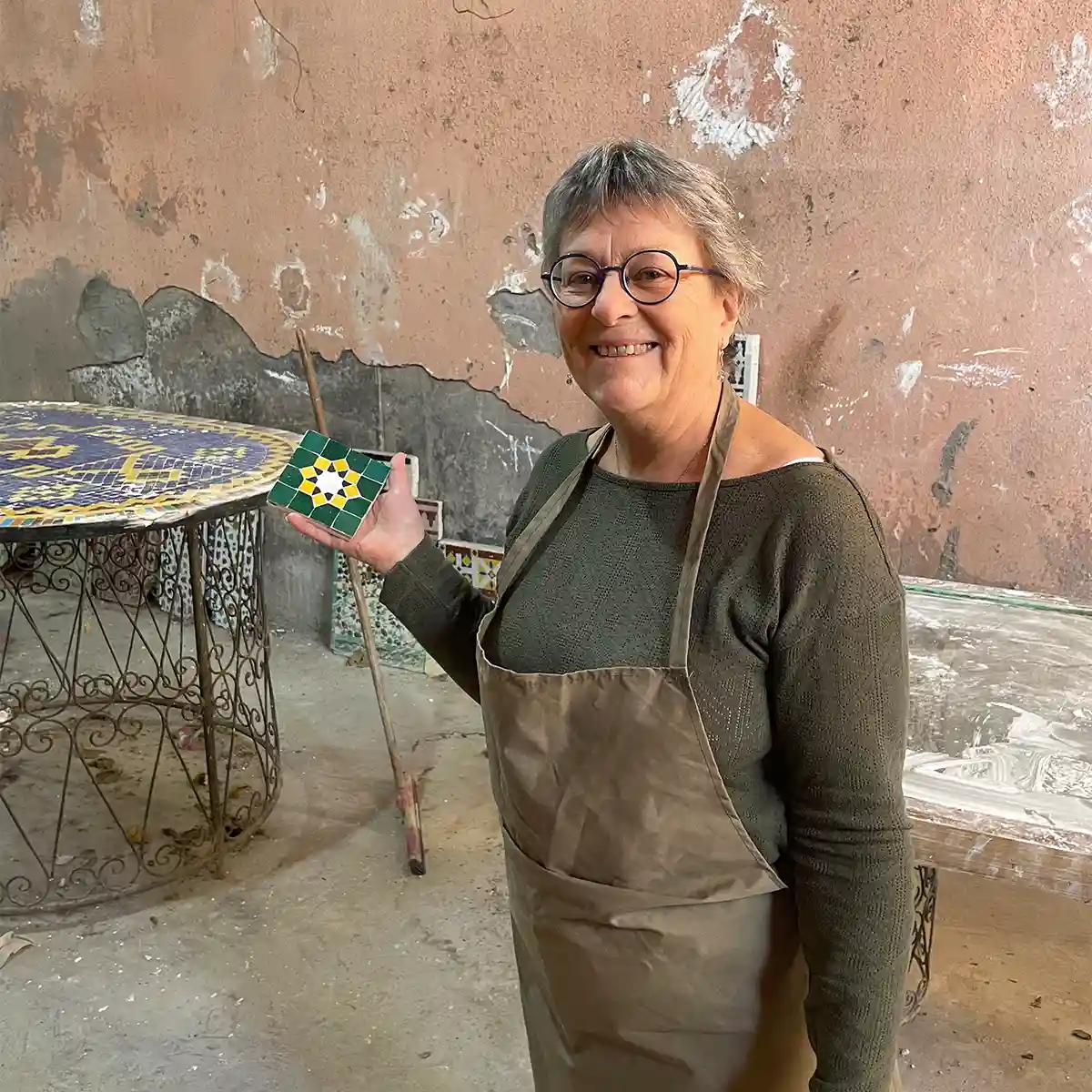 atelier zellige traditionnel marrakech