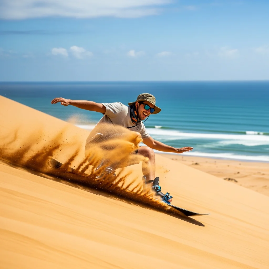 Au départ d'Agadir : Domptez les Dunes de Timlaline en Sandboarding
