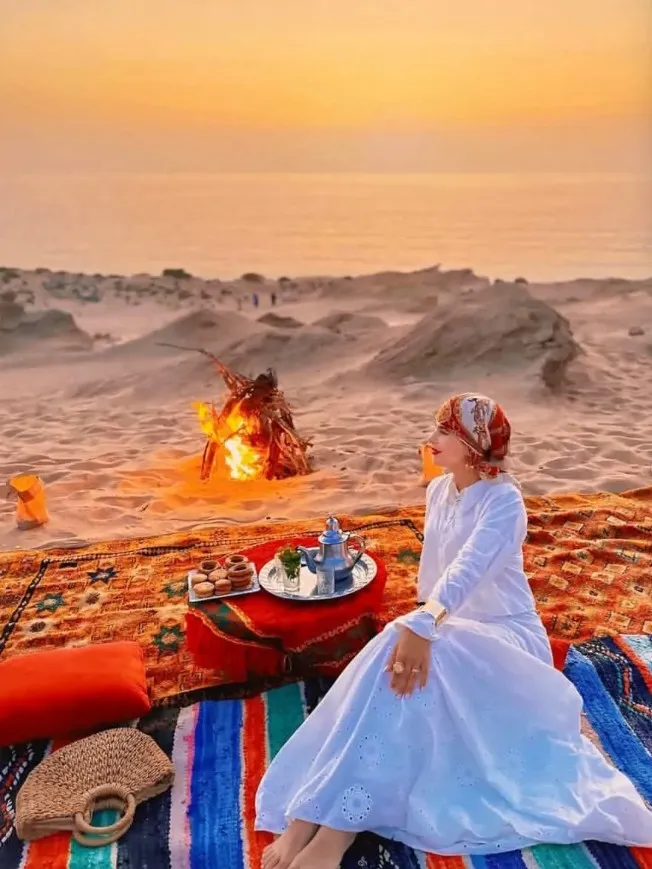 Timlaline : coucher du soleil avec dégustation de thé marocain