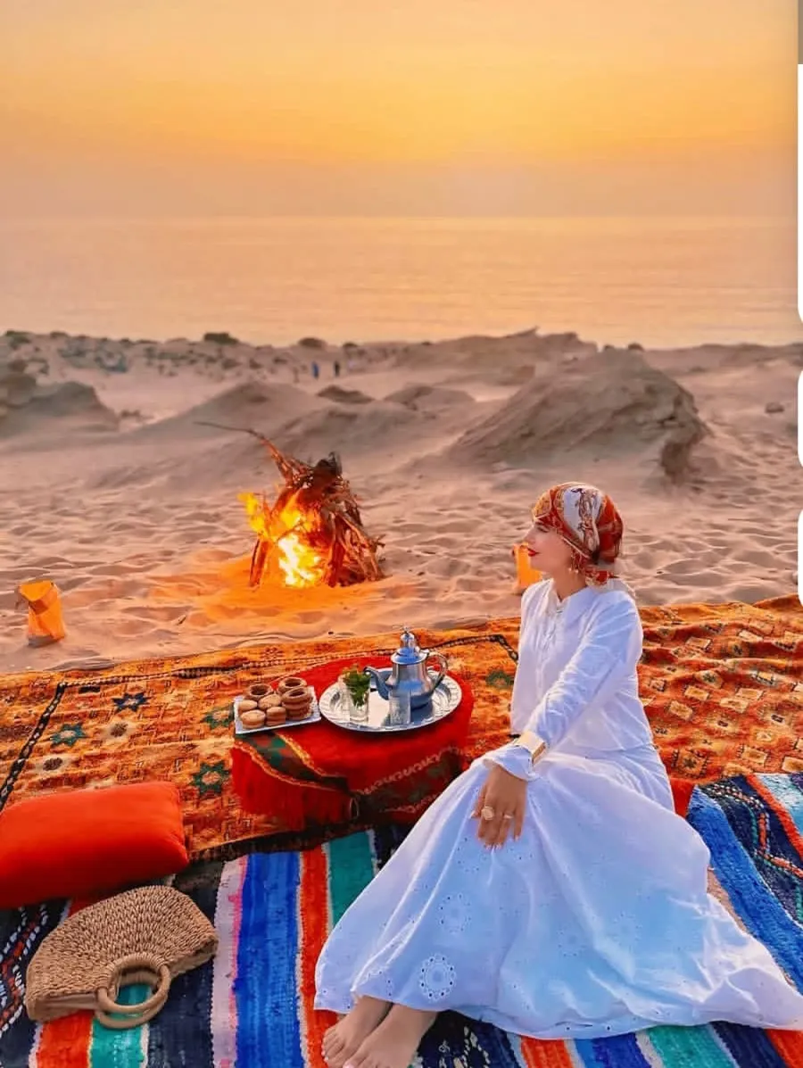 Timlaline : coucher du soleil avec dégustation de thé marocain